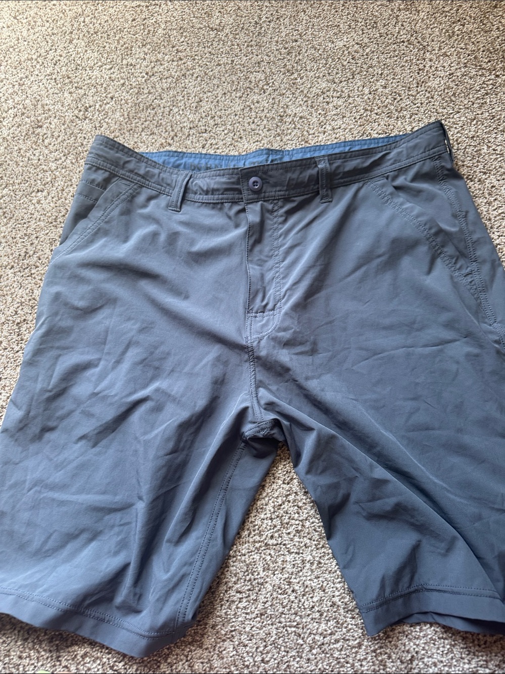 Prana Men's Slate Blue Stretch Chino Shorts